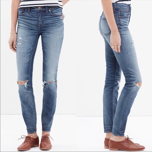 Madewell Denim - MADEWELL | HIGH RISER DISTRESSED JEANS | 26